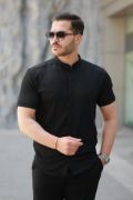 Erkek Hakim Yaka Kısa Kollu Gömlek resmi